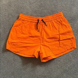 Everlane Women’s Orange Drawstring Athletic Shorts